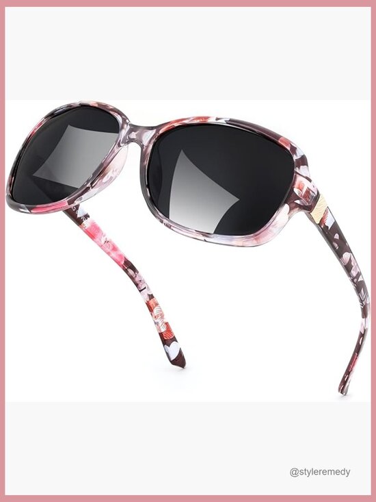Polarized Vintage Square Wraparound Sunglasses with UV400 Protection main image 5